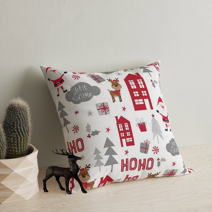Aberto Design Cojín Multicolor 43 x 43 cm con Relleno de Silicona